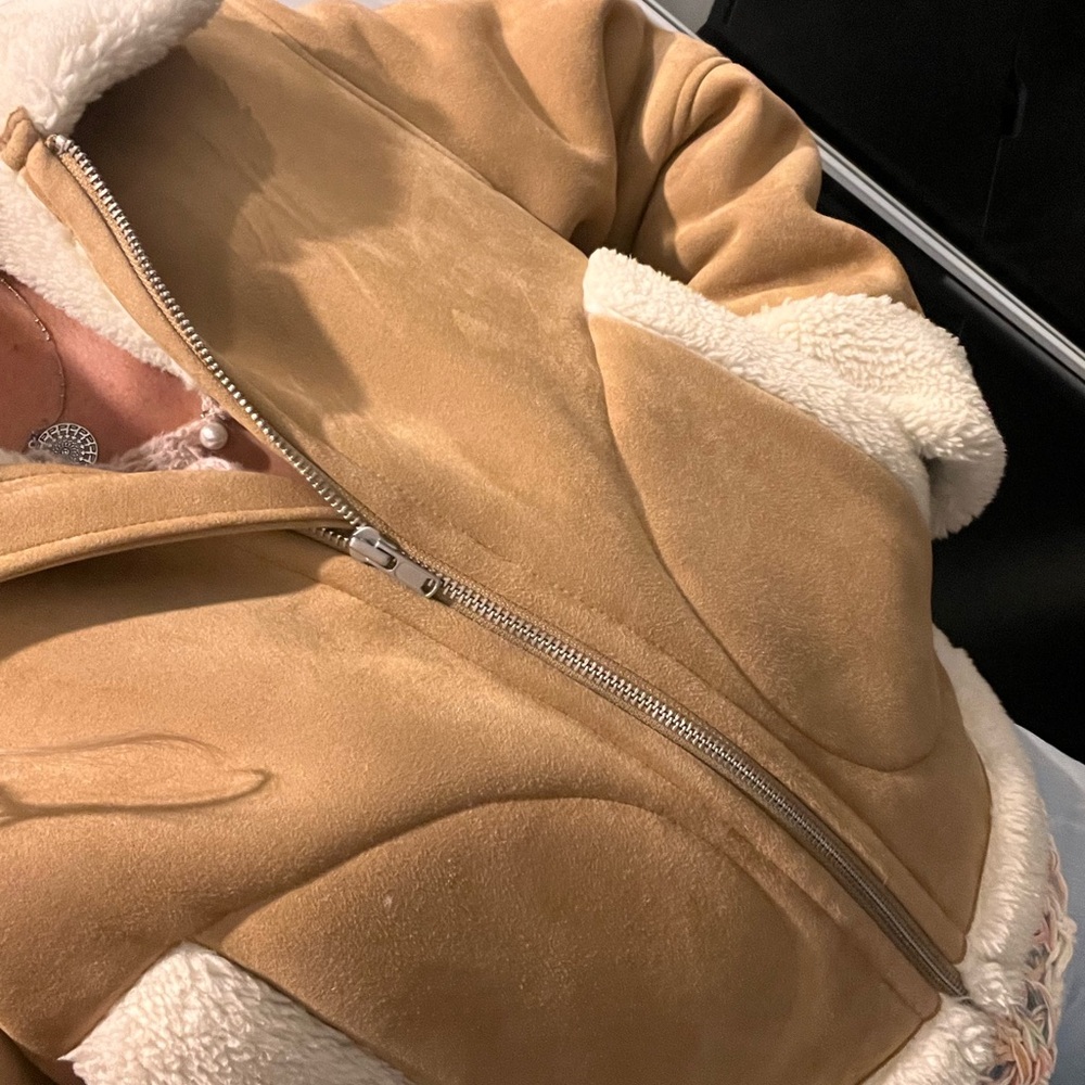 GAP Women's Camel Teddy Jacket